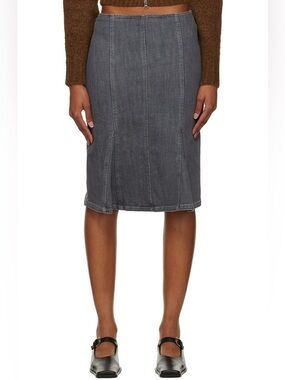 Paloma Wool Gray Cinnamon Midi Skirt